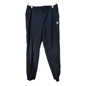 Hurley Kids Jogger Pants Black Drawstring Waist Activewear Size 14/16